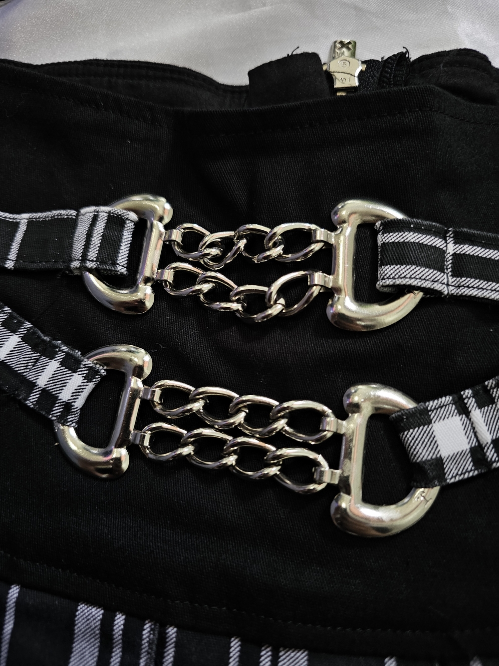 Tripp NYC Black & White Plaid Mini Skirt - Picture 5 of 9